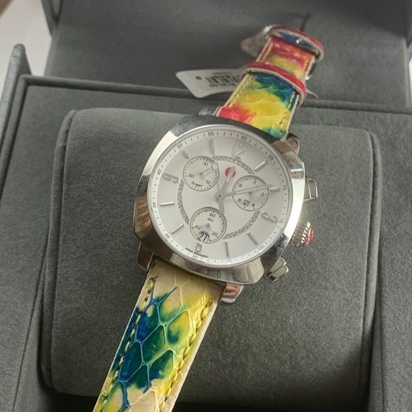 Authentic MICHELE ASCALON Steel DIAMONDS WATCH main image 8